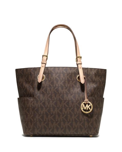 michael kors logo bag brown|michael kors logo print handbags.